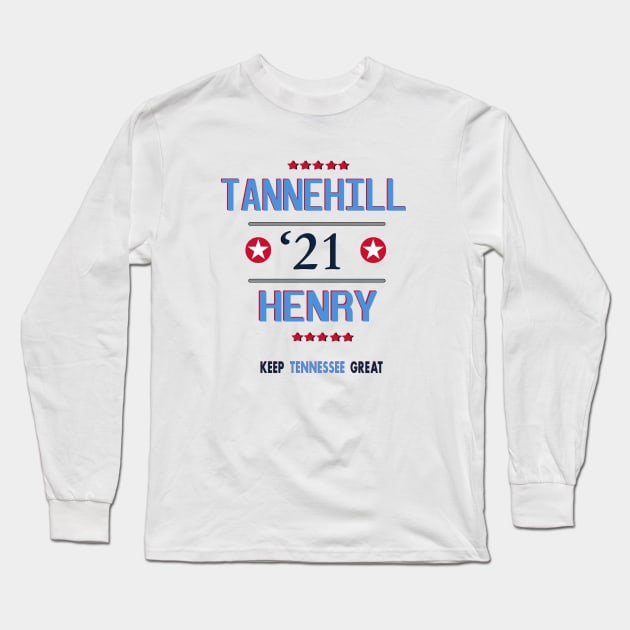 Tennessee Titans - Derrick Henry, Ryan Tannehill, NFL, Football, Christmas Long Sleeve T-Shirt by turfstarfootball